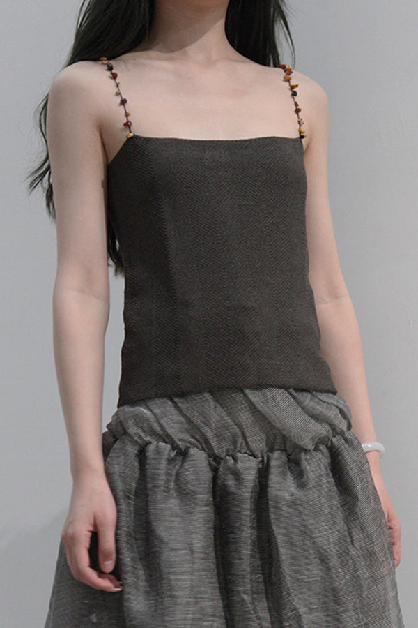 SWAYING/KNIT silk camisole SW212SZ77 PS21